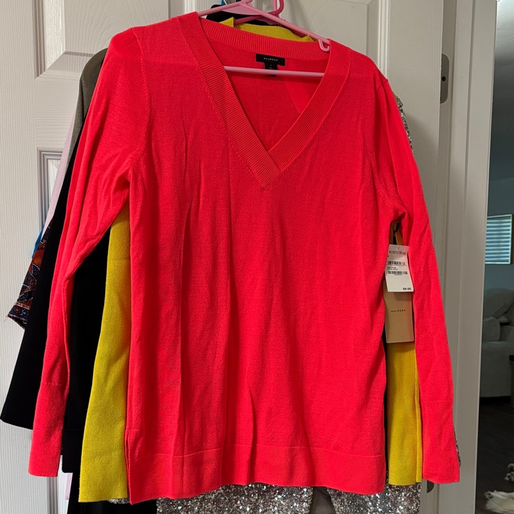 Halogen Hot Pink Knit Top